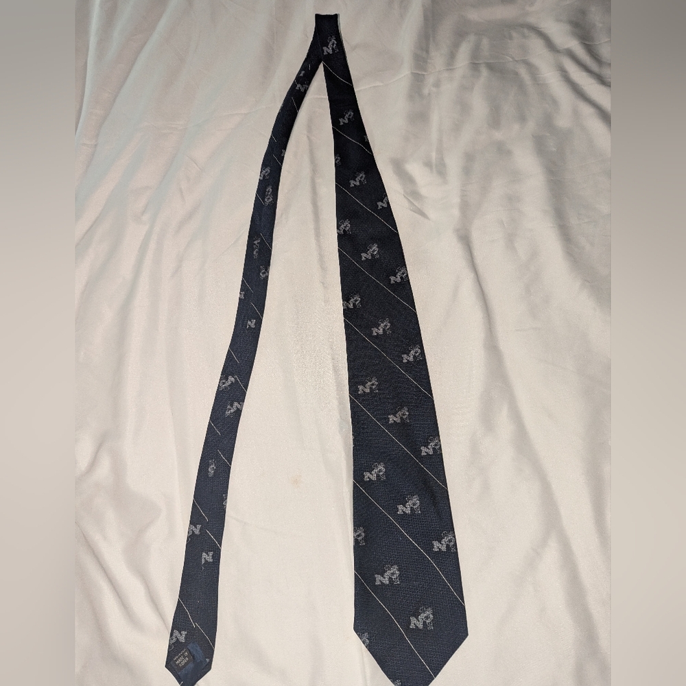 Wrenwear U.S. Navy Men's Blue‎ Neck Tie With AOP Logo